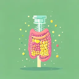 Digestive health support illustration Digestive health support illustration