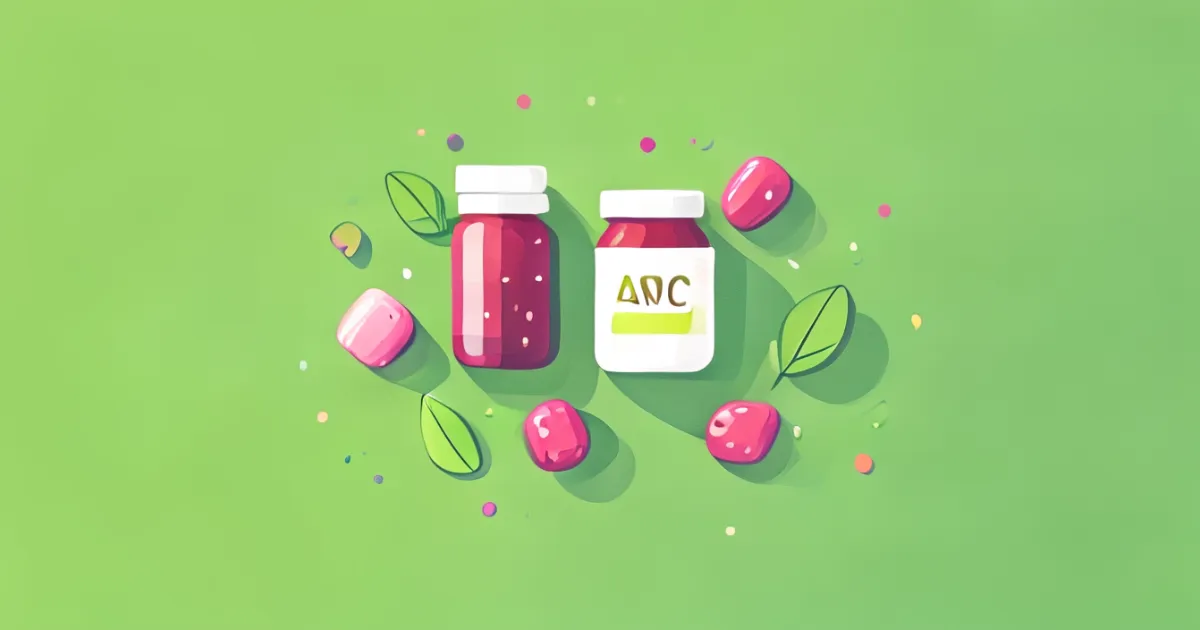 Health benefits of ACV gummies illustration Health benefits of ACV gummies illustration