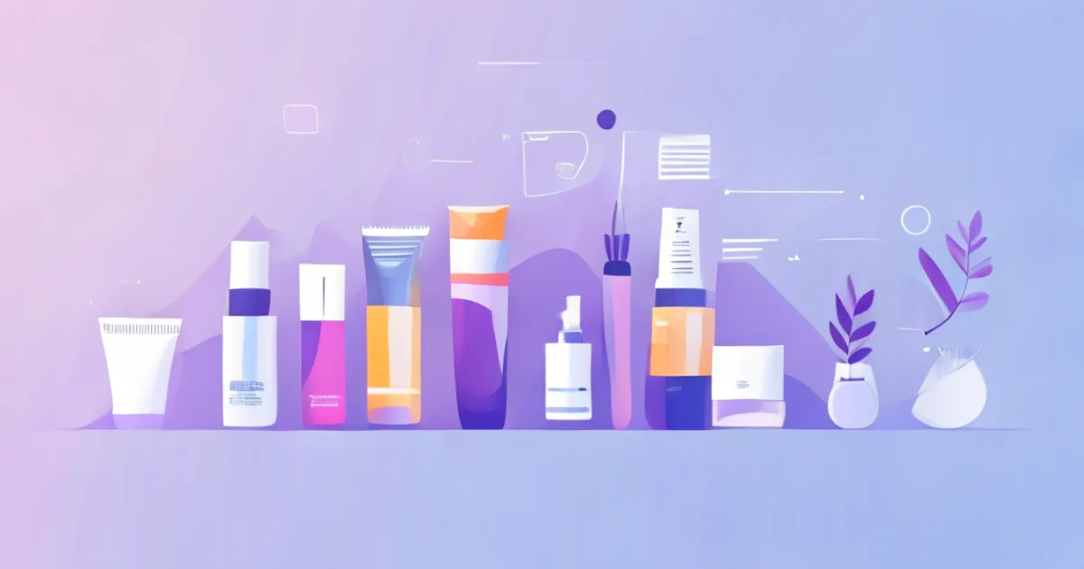 Skincare treatment routine visualization
