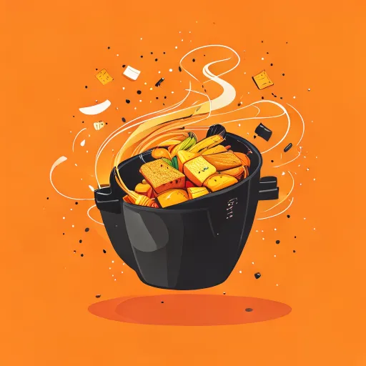 Air fryer cooking concept illustration