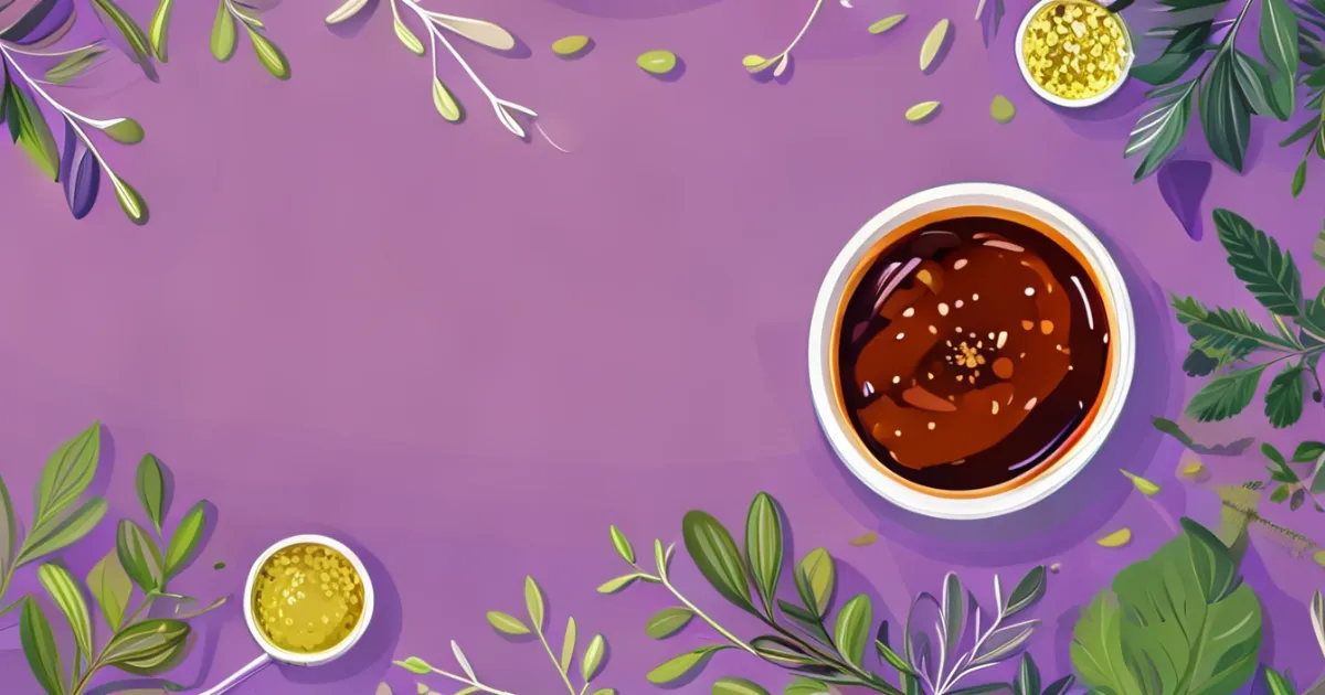 Ingredientes para marinadas de pechuga de pollo y tazones