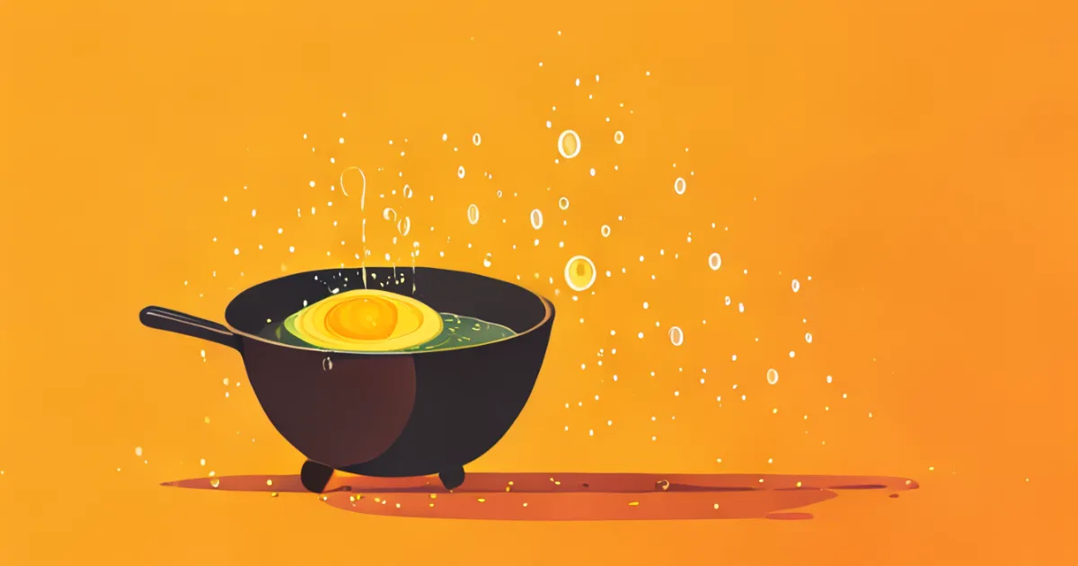 Cooking with avocado oil illustration