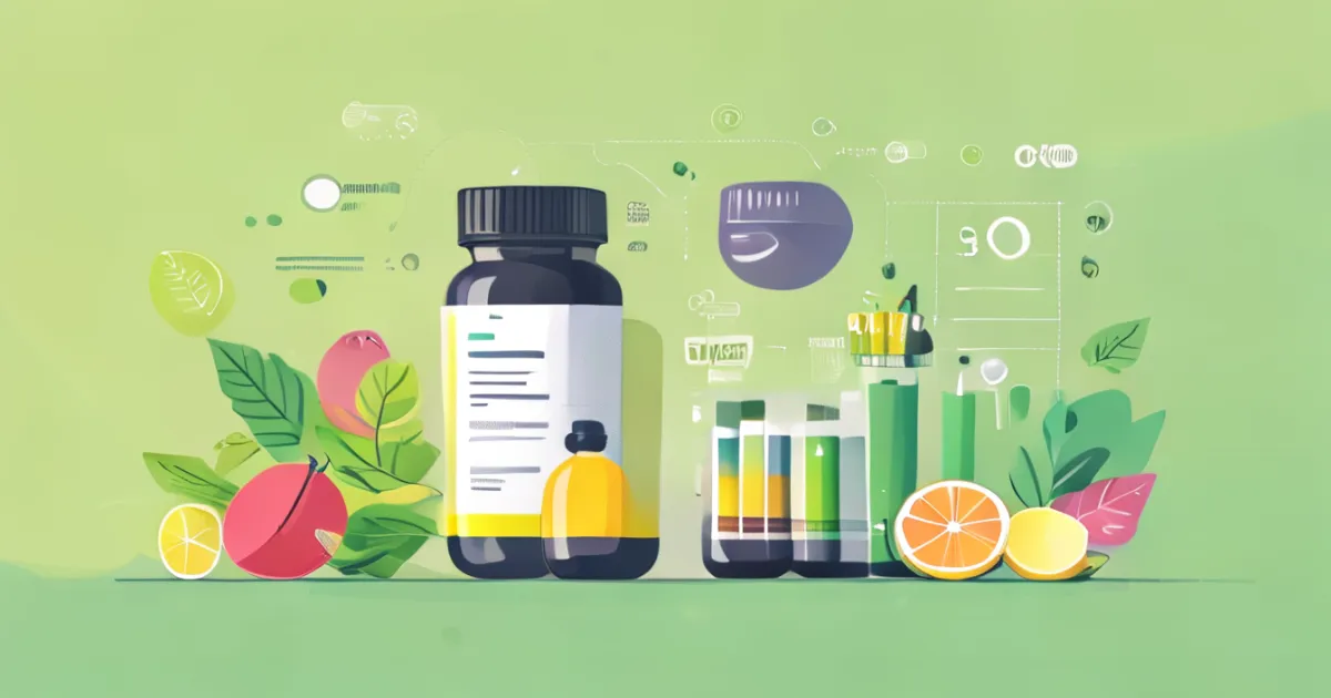 Supplement product comparison and review visualization