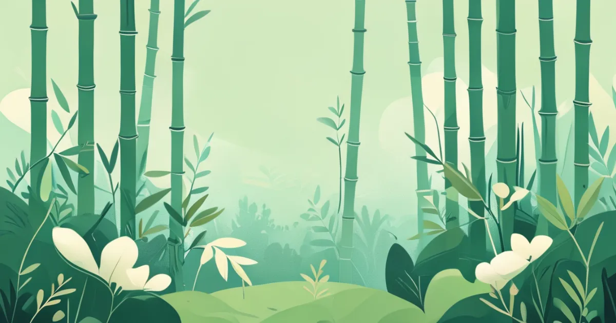 Sustainable bamboo forest source for eco-friendly pajamas