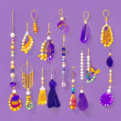 Various beaded earring styles and crafting components