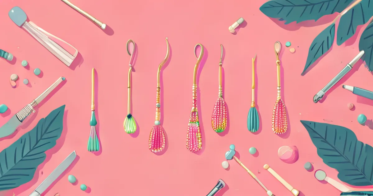 DIY beaded earrings creation process