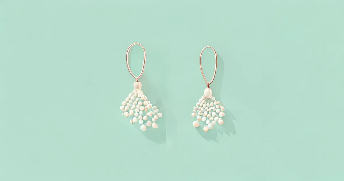 Small delicate beaded earrings for everyday wear