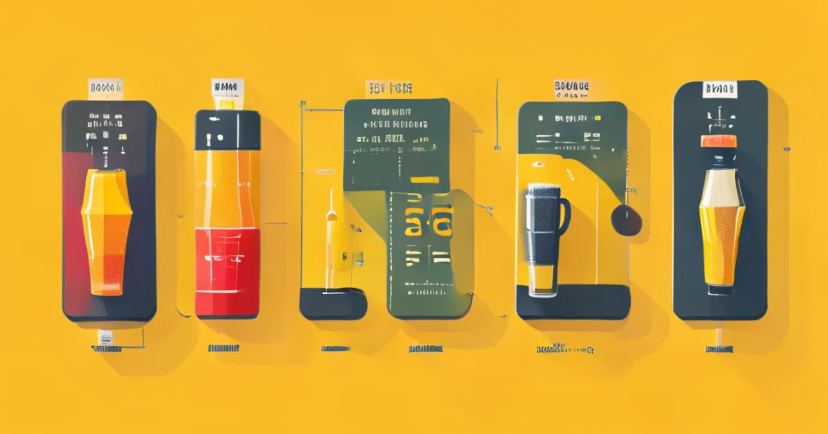 Beverage refrigerator temperature control guide