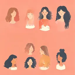 Various hair types and conditions