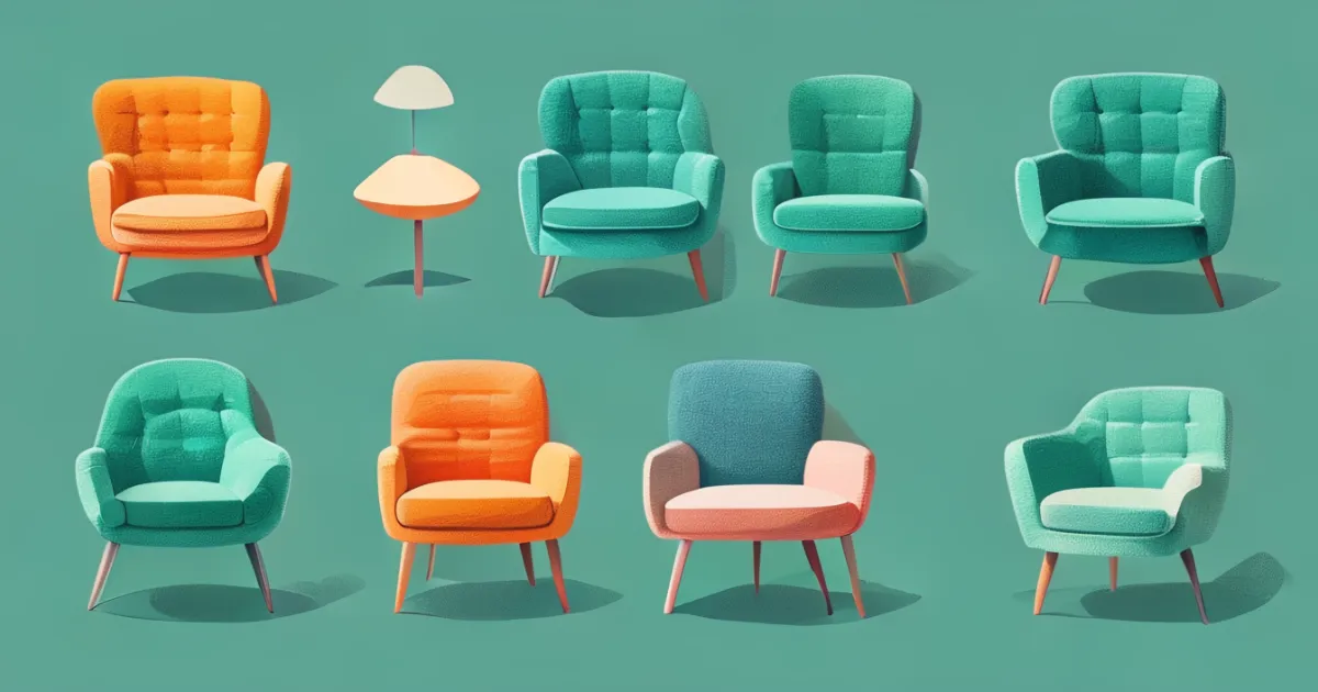 Various boucle chair design styles
