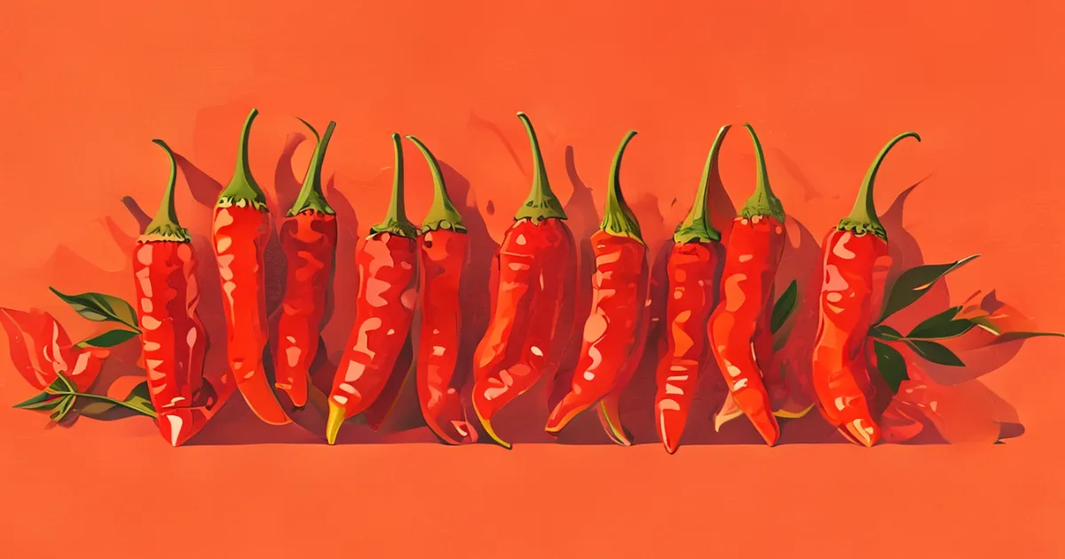 Dried Calabrian chili peppers