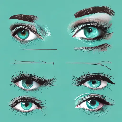 Cat eye lashes definition and style illustration Cat eye lashes definition and style illustration
