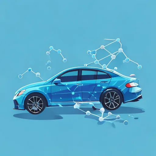 Ceramic coating technology visualization showing protective molecular layer