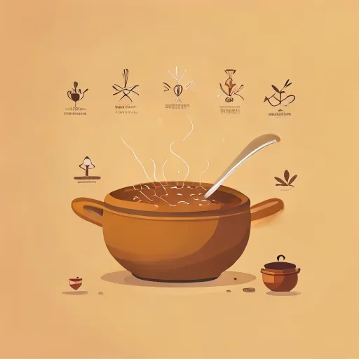 Claypot cooking benefits illustration Claypot cooking benefits illustration