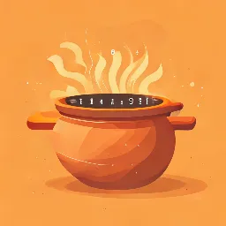 Claypot heat retention illustration Claypot heat retention illustration