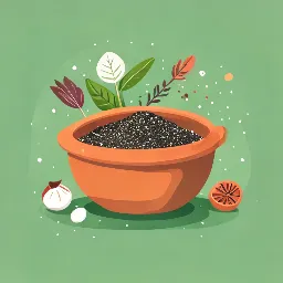 Claypot mineral enrichment illustration Claypot mineral enrichment illustration