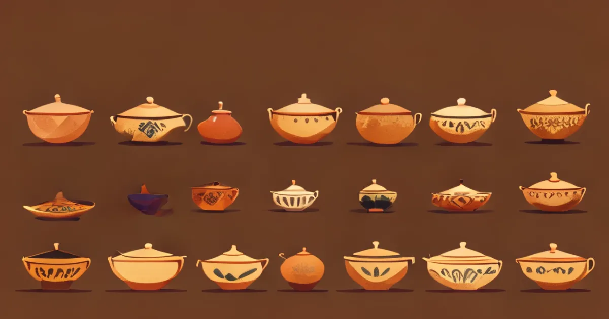 Traditional claypot dishes variety