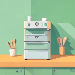 Compact space-saving ice maker design