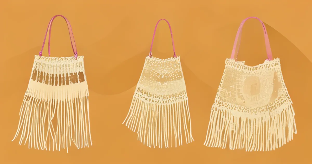 Boho style crochet bags collection