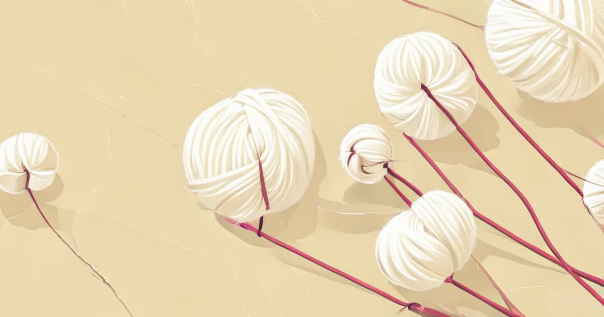 Cotton yarn selection for crochet bags