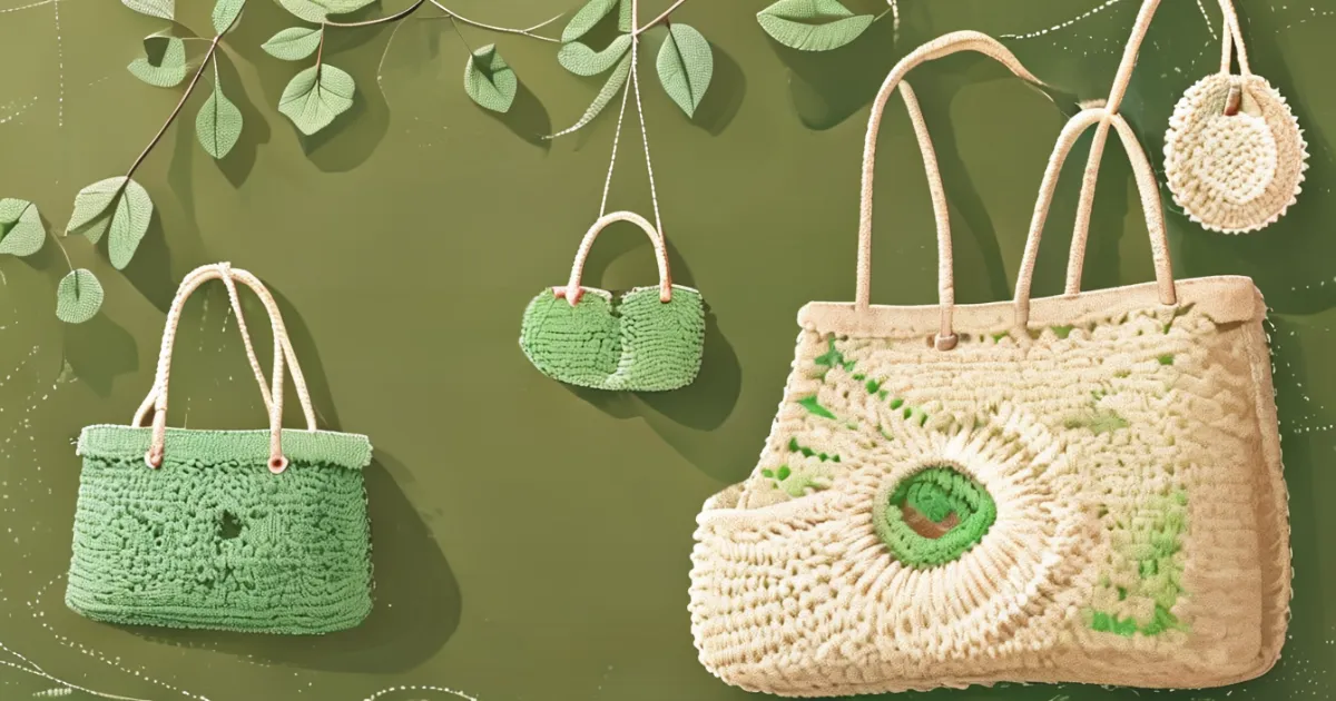 Handmade crochet bags collection