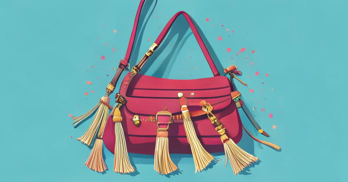 Stylish crossbody bags with decorative tassels in various colors