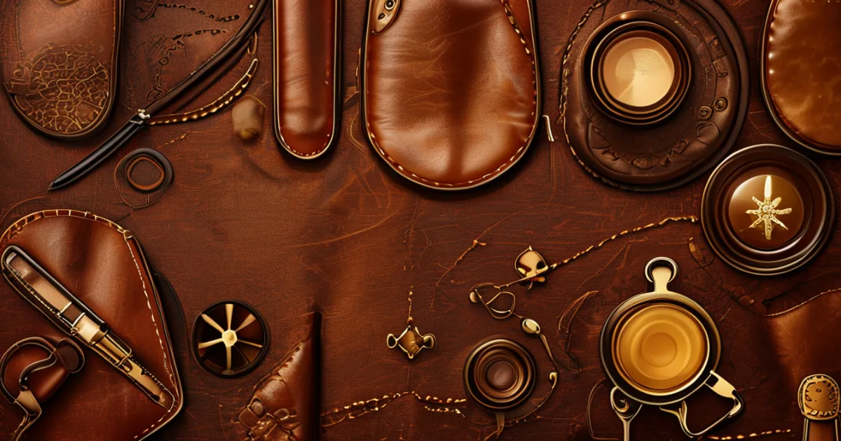 Premium leather materials and craftsmanship elements