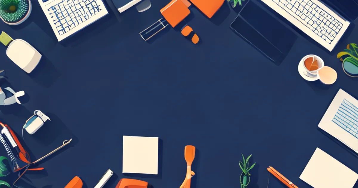 Custom printed desk mat covering entire workspace