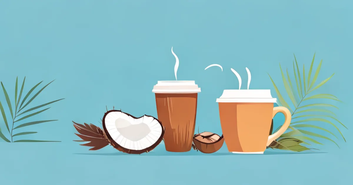 Coconut milk creamer concept