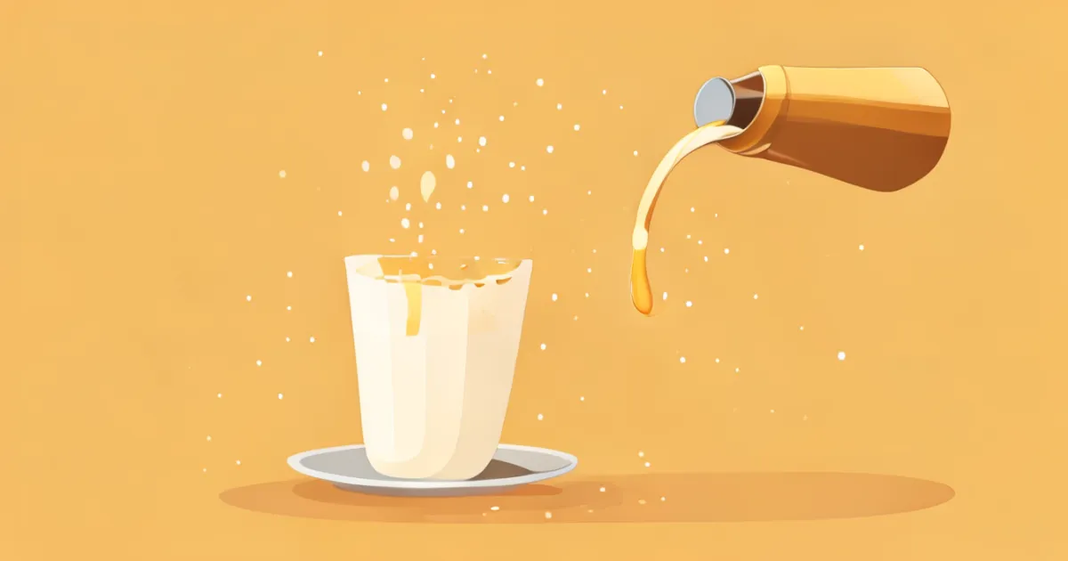 Oat milk creamer in coffee Oat milk creamer in coffee