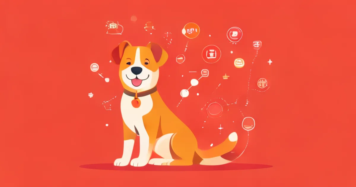Dehydrated dog food health benefits illustration