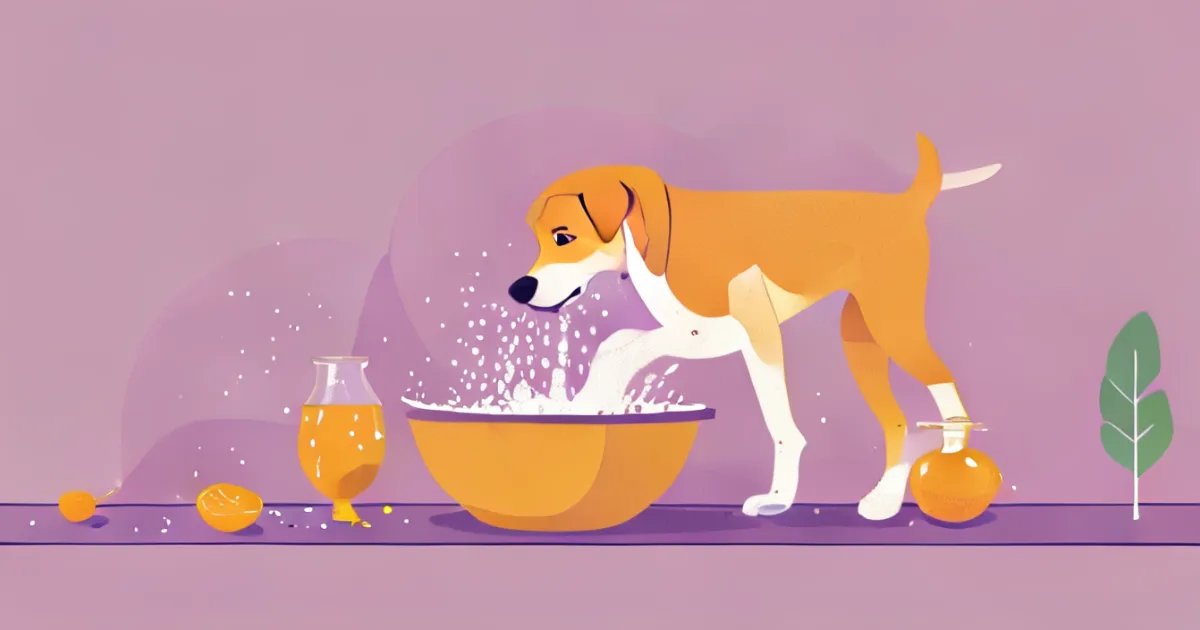 Dehydrated dog food preparation process visualization