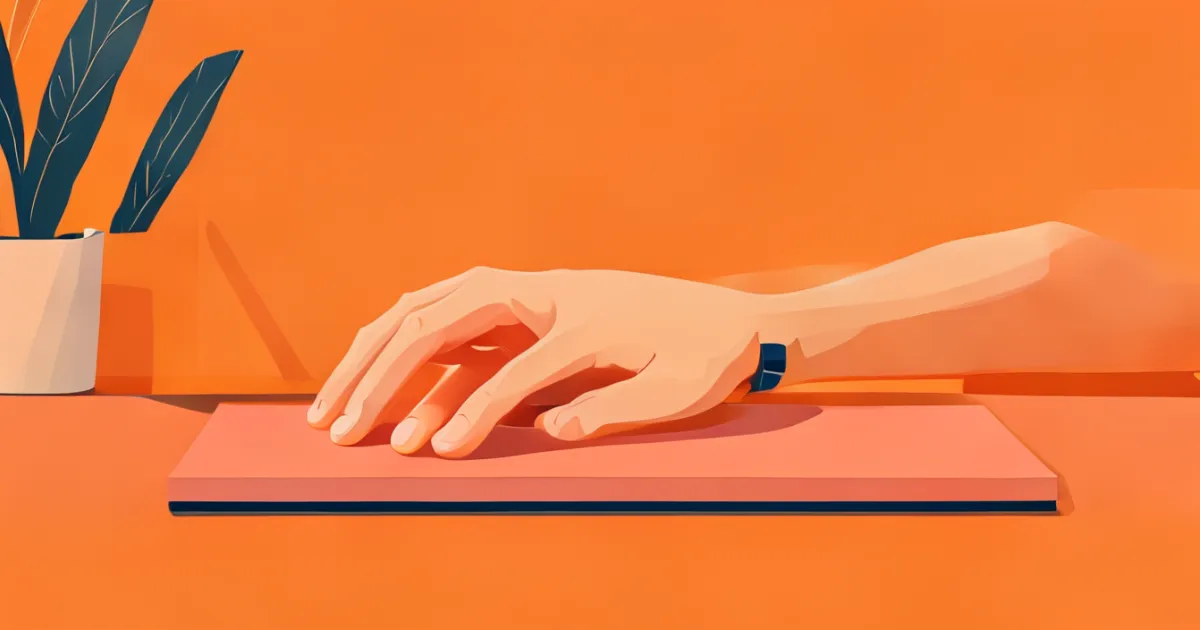 Ergonomic desk pad with integrated wrist support