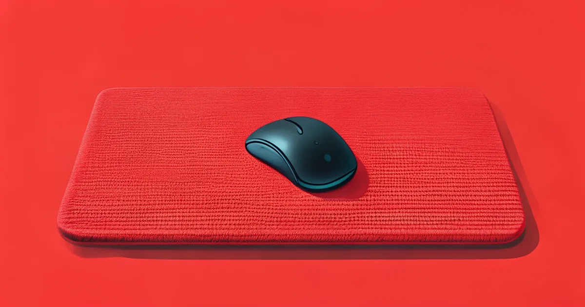 Non-slip rubber desk mat providing stable surface