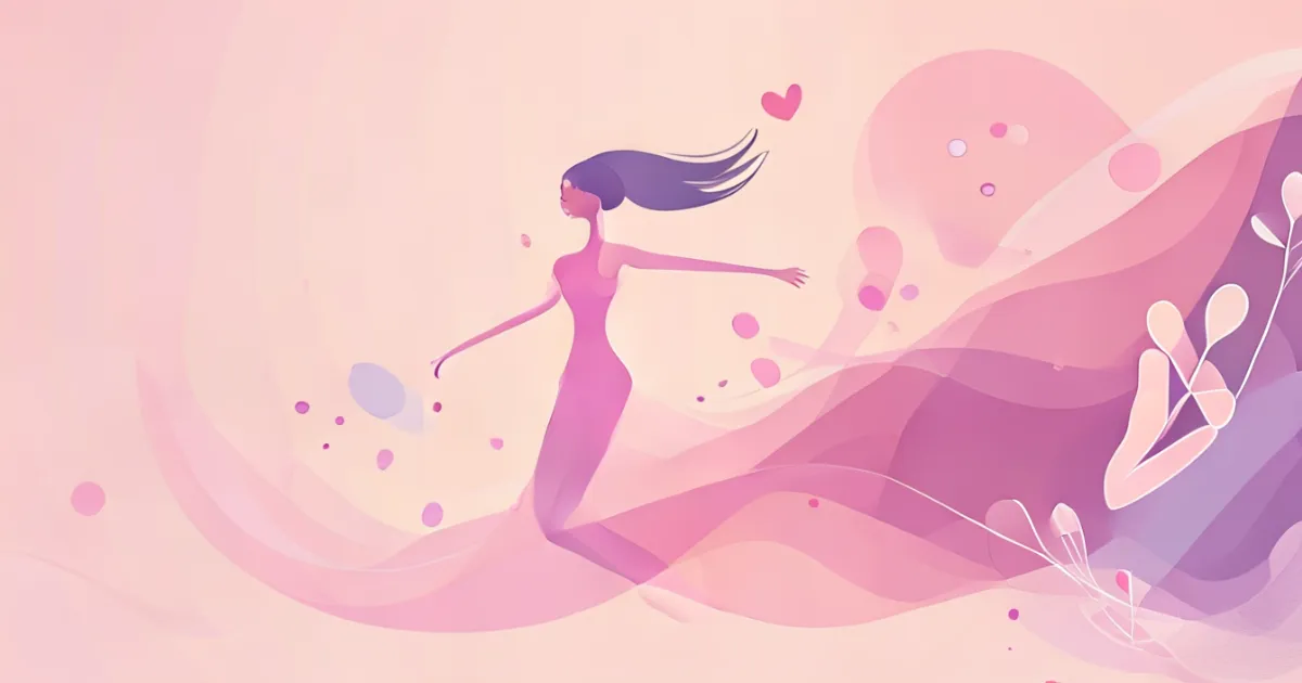 Women's hormonal health and DHEA benefits visualization