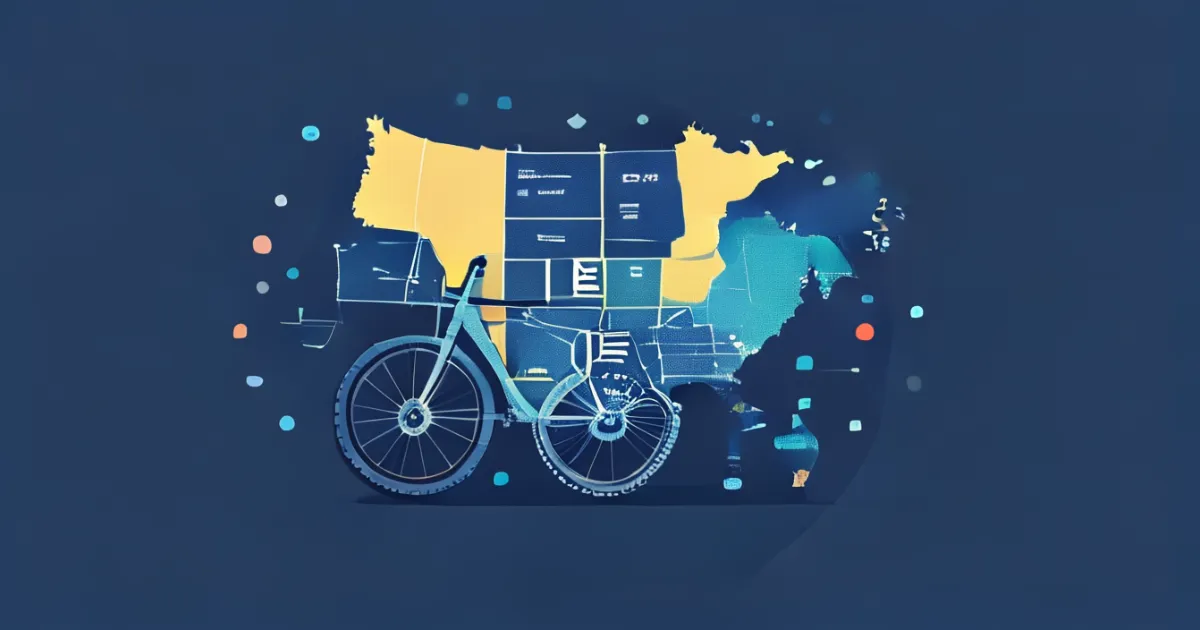 E-bike laws and regulations across US states visualization