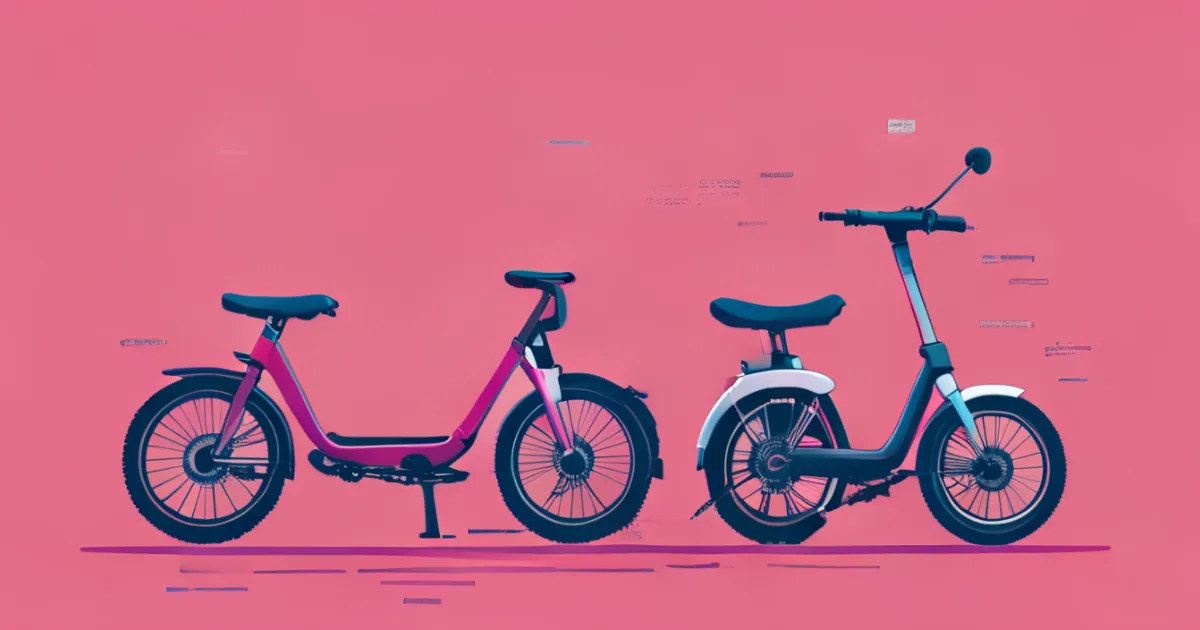 Comparison between electric bikes and electric scooters