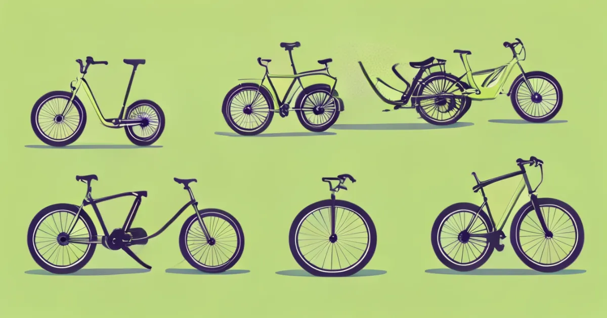 Folding electric bikes in various compact configurations