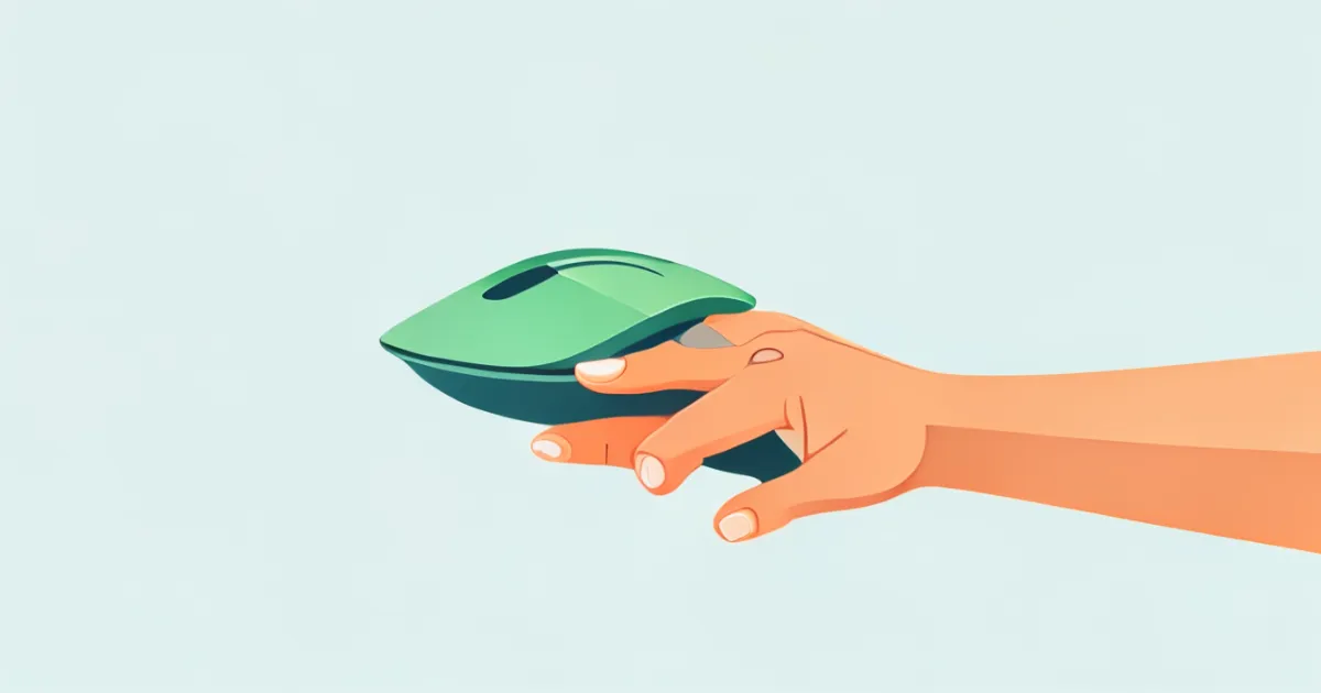 Left-handed ergonomic mouse design and usage
