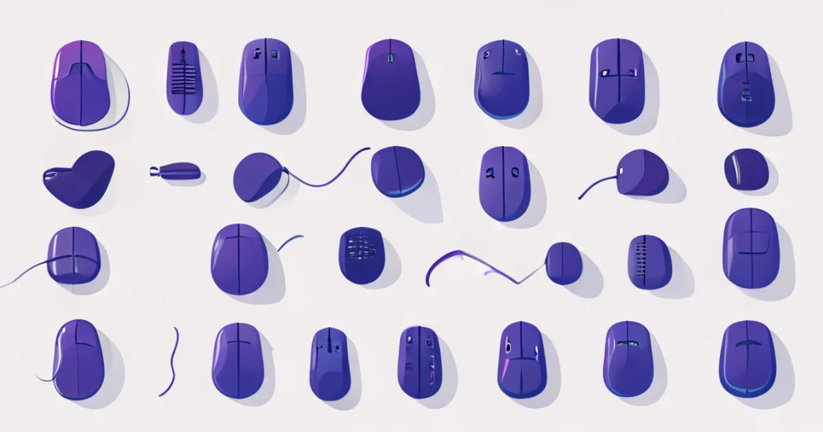 Various ergonomic mouse types and designs Various ergonomic mouse types and designs
