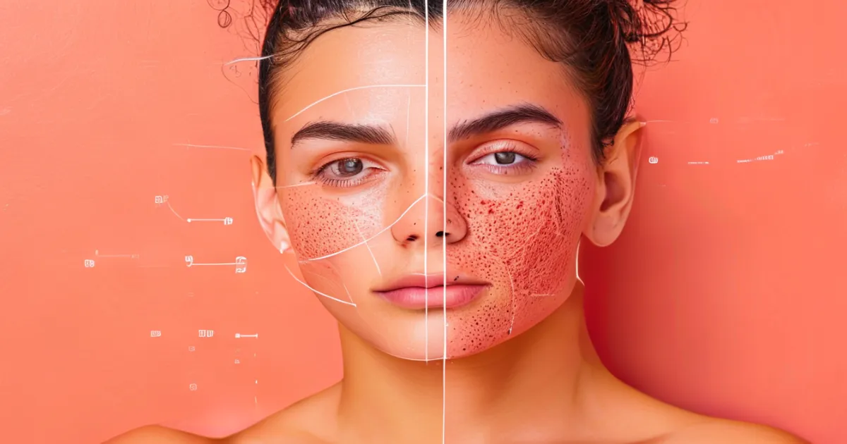Skin improvement timeline with exfoliating gloves
