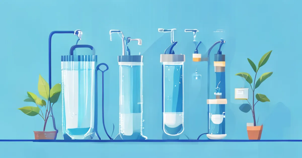 Complete shower water filter system components