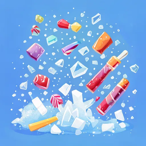 Freeze drying process creating crunchy candy texture