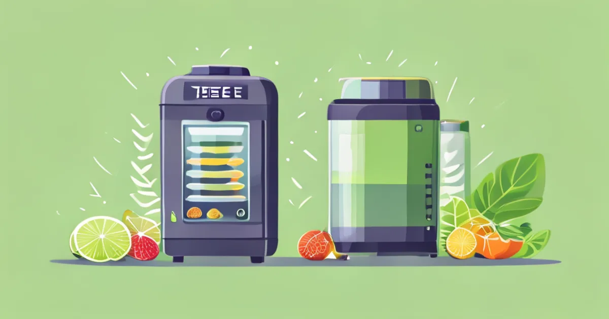 Freeze dryer vs dehydrator comparison visual