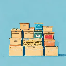 Long-term food storage illustration