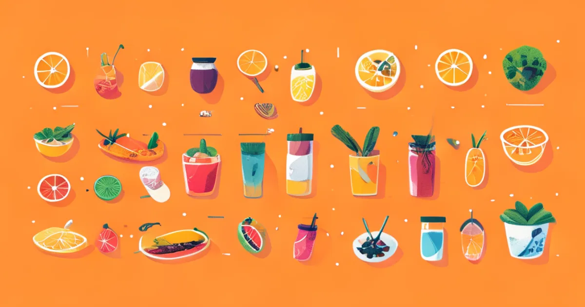 Food types suitable for freeze drying illustration