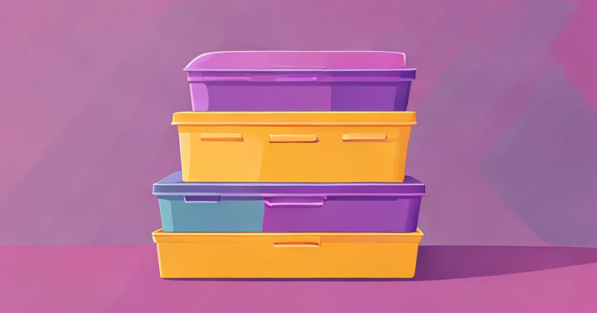Stackable Plastic Refrigerator Storage Boxes