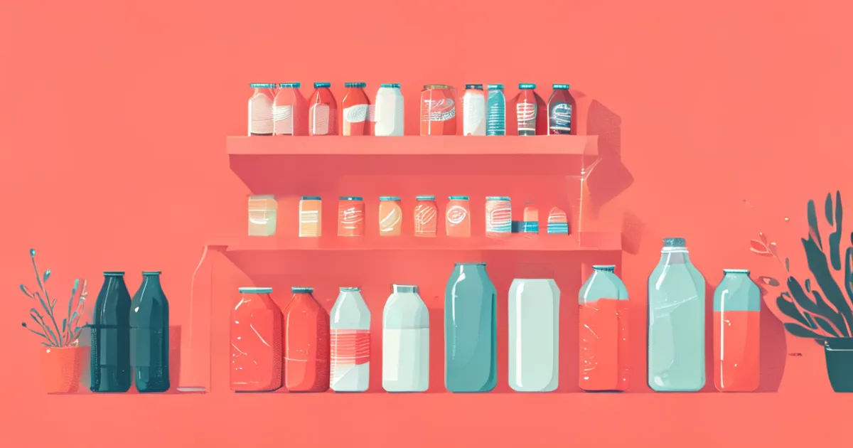 Organized Refrigerator Beverage Storage