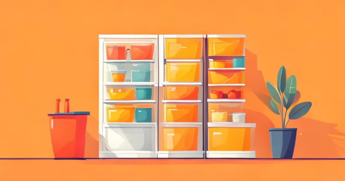 Organized Refrigerator Storage Bins