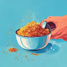 Quick furikake meal preparation
